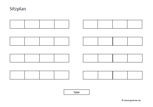 27 Sitzplan-Vorlagen als Download (Word, Excel, PDF)