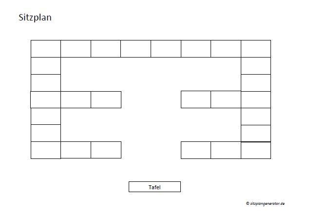 Sitzplan Download U-Form