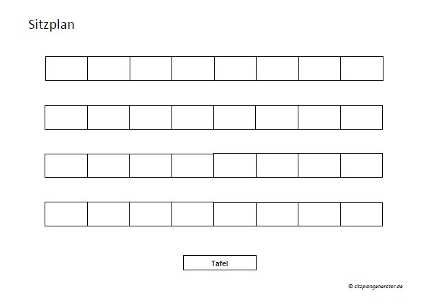 27 Sitzplan-Vorlagen als Download (Word, Excel, PDF)